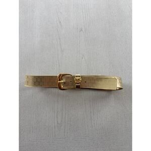 NWT Michael Kors Gold Belt Faux Leather Glam Old Money Mob Wife